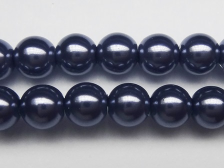 3MM日本樹酯珍珠 ~<00513>珍珠礦藍--1串約120顆