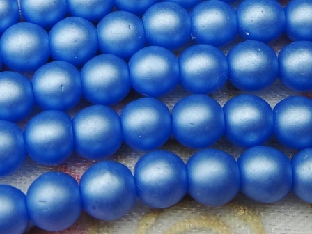 3MM捷克圓珠~< M25015>珍珠磨砂嬰兒藍---1串/100顆入