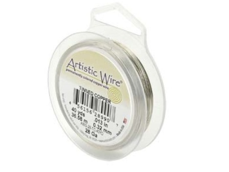 Artistic Wire 鋁銅線22G(粗約0.65MM)~鈦色--15yds(1372CM)/1捲入