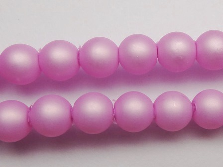 3MM日本樹酯珍珠 ~< BM9804>絲綢水亮粉紅--1串約120顆